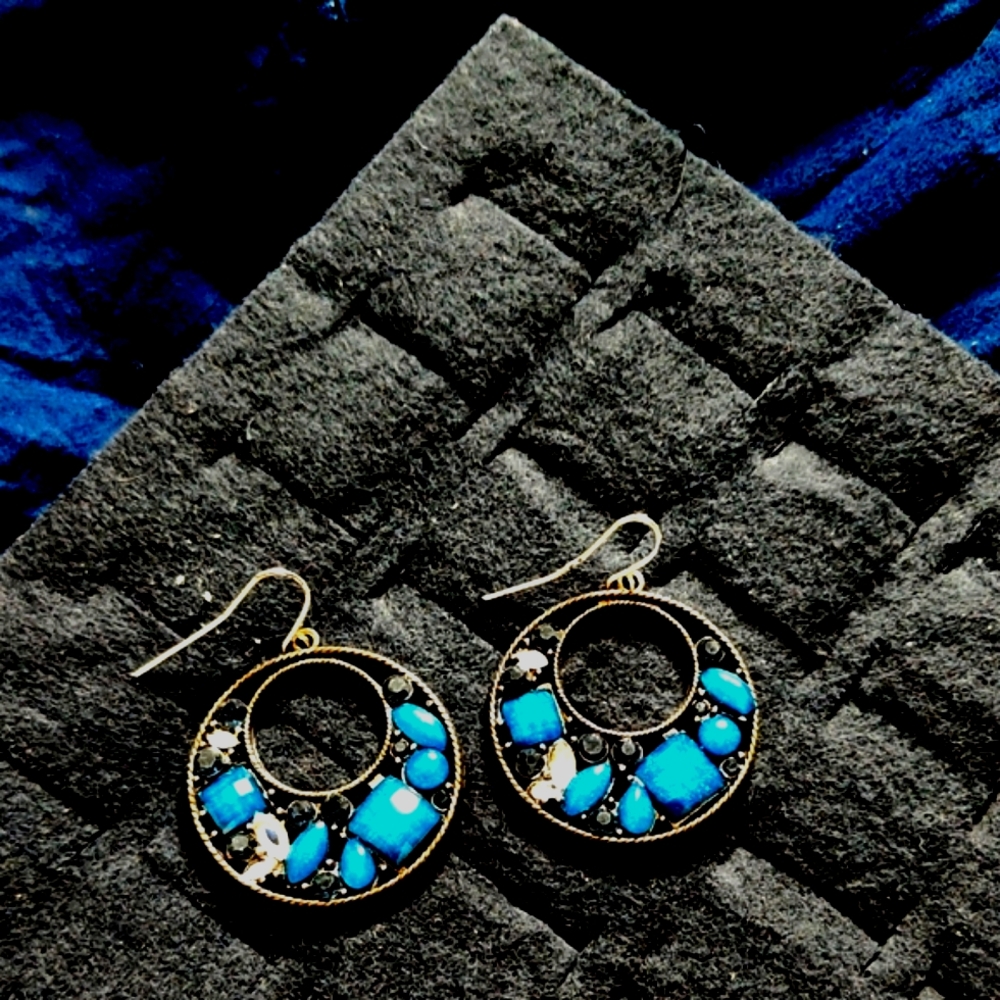 Elegant Turquoise and Silver Earrings